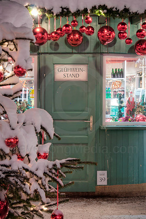 Gluehwein Stand at Christmas Market