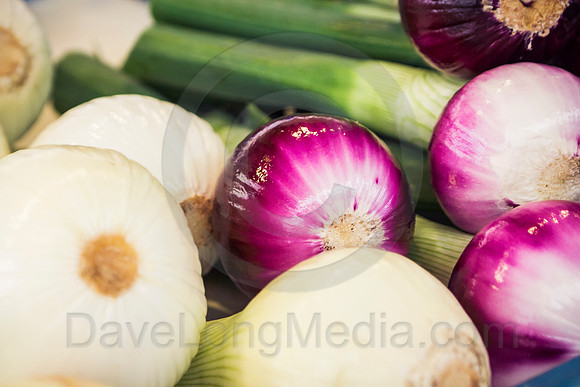 Fresh Onions at the Market
