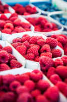 Fresh Raspberries at the Market
