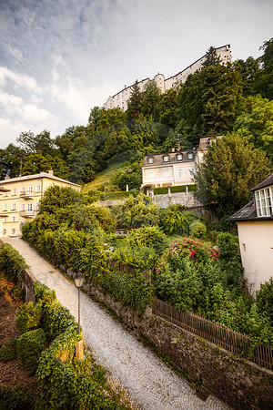 Summer Day in Salzburg's Historic Nonntal Neigborhood
