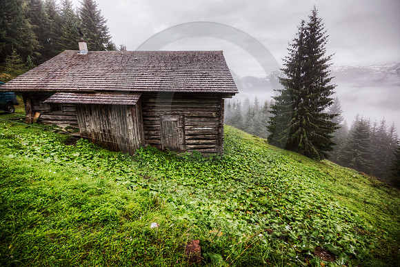 Log Cabin in the Alps