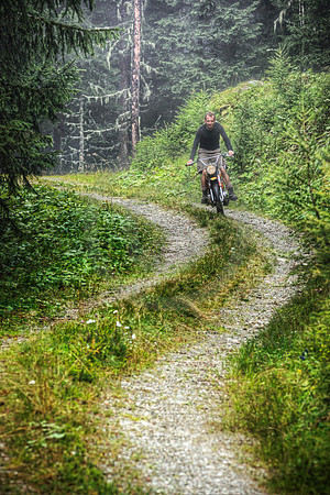 Riding Dirt Bike in the Alps