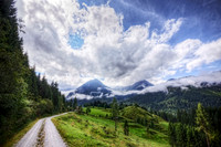 Dirt Road Through the Alps