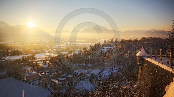 Winter Sunset in the Alps