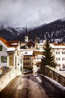 Swiss Village in the Alps