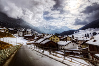 Swiss Village in the Alps