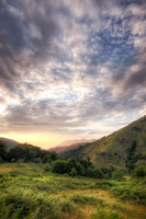 Sunset Mountain Landscape