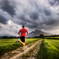Running in the Alps