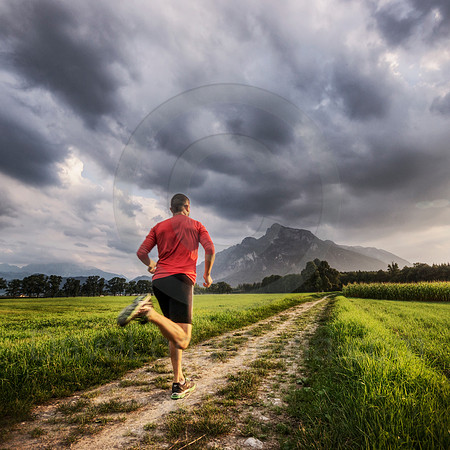 Running in the Alps