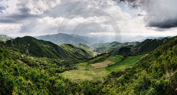 Albanian Mountain Panorama