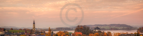 Lake and Village Mattsee Austria