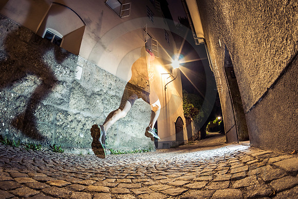 City Running at Night
