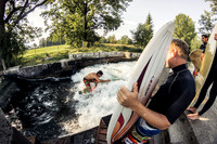 River Surfing on the Almkanal