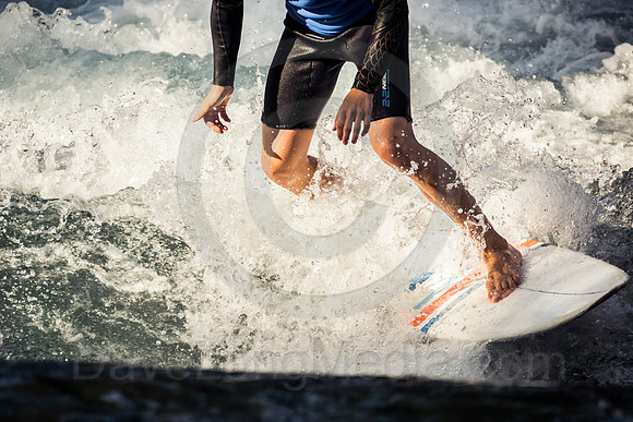 River Surfing on the Almkanal