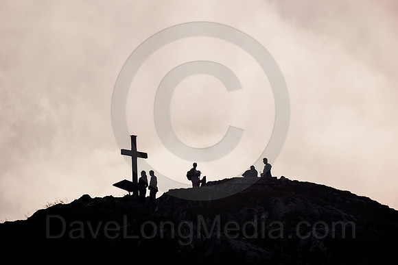 Summit Cross on Mountain Top