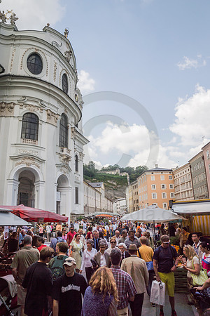Busy European Square