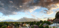 Historic Urban Neighborhood in the Alps