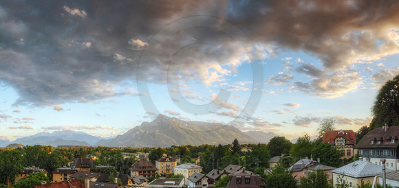 Historic Urban Neighborhood in the Alps