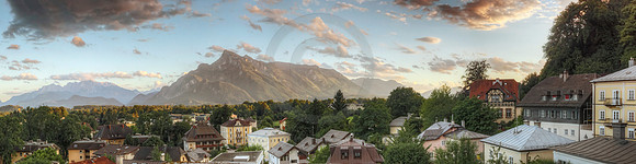 Historic Urban Neighborhood in the Alps
