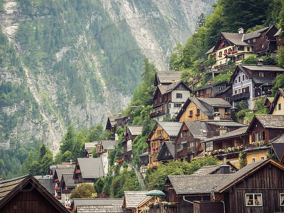 Mountainside Homes in Hallstatt Austria
