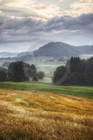 Farm Landscape after Sunrise