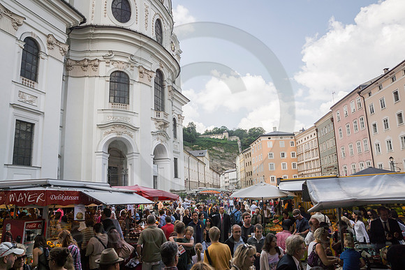 Busy European Square