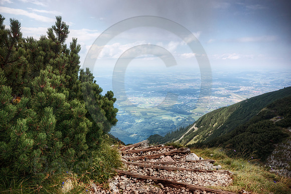 Path Descending into an Alpine Valley