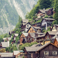 Mountainside Homes in Hallstatt Austria