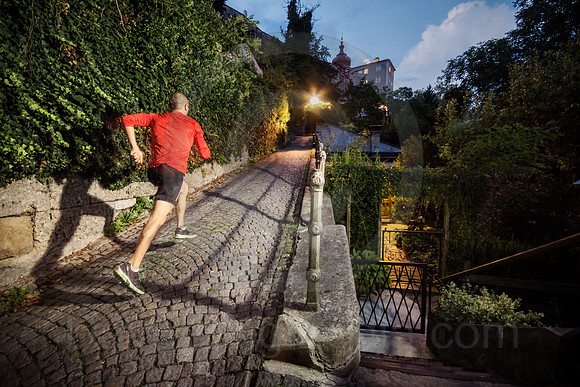 Running at Night in Europe