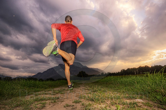 Running in the Alps