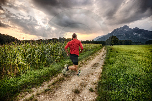 Running in the Alps