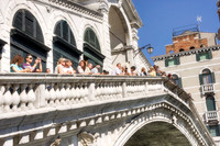 Tourists in Venice Italy