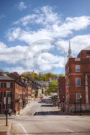 New England City Intersection - Downtown Providence Rhode Island