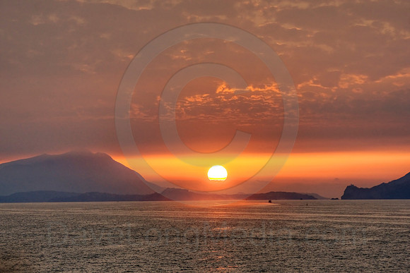 Sunset on the Mediterranean Sea