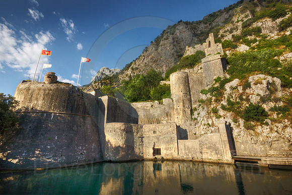 Historic Stone Walls in Kotor Montenegro