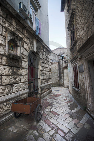Early Morning in the Historic Streets Kotor Montenegro