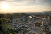 Sunset over Europe
