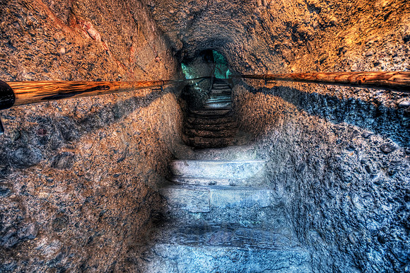 Ancient Stone Staircase in Europe
