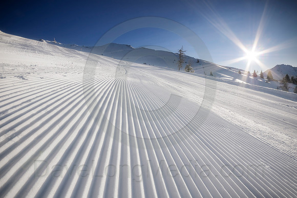 Groomed Ski Slope