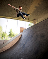 Skateboarder at Skate Park