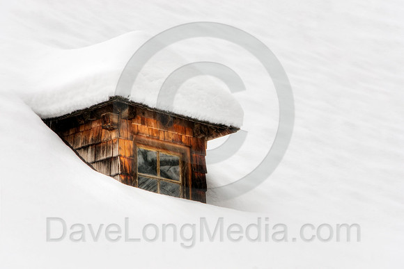 Snow-covered Windows in the Alps