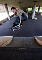Skateboarder at Skate Park