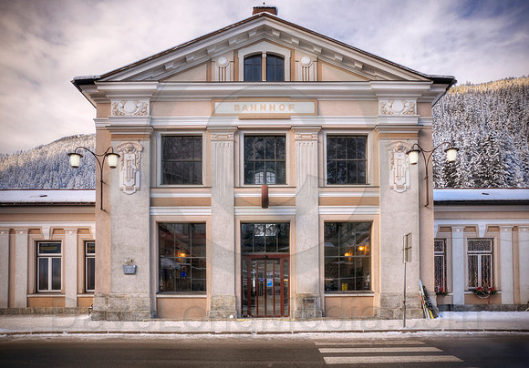 Railway Station in the Alps