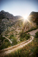 Dramatic Sunlight in the Mountains of Montenegro
