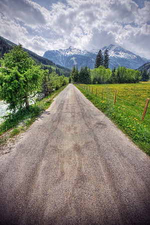 Dirt Road in the Alps