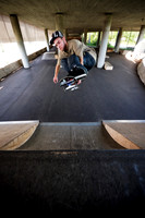 Skateboarder at Skate Park