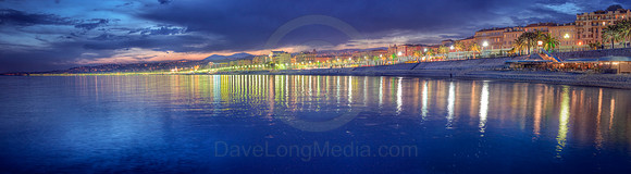 Nice France Evening Panorama