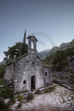 Ruins of San Giovanni Church in Kotor Montenegro