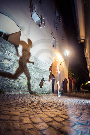 City Running at Night
