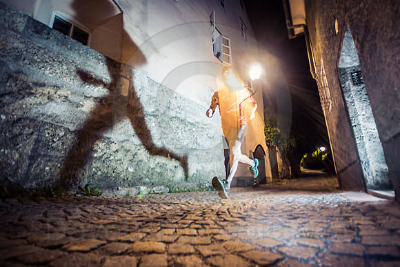 City Running at Night